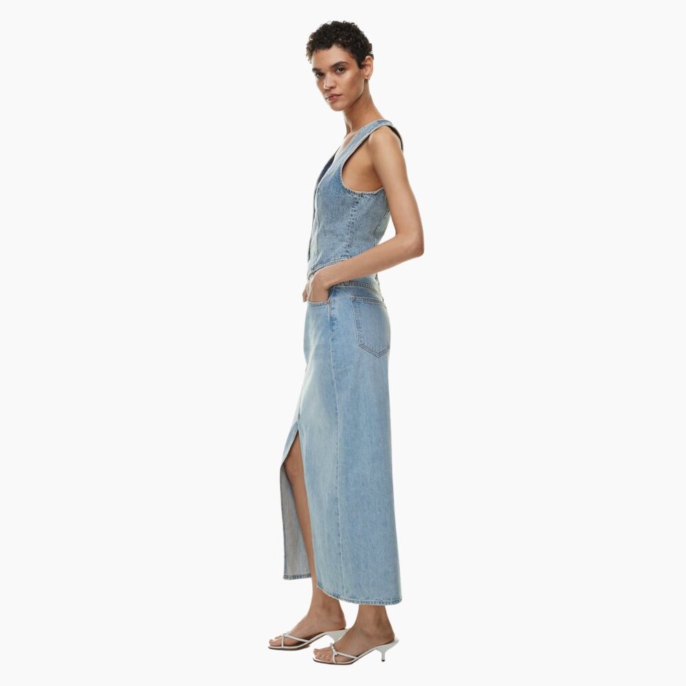Aritzia The '90s Vintage Maxi Denim Skirt - Picture 2 of 12